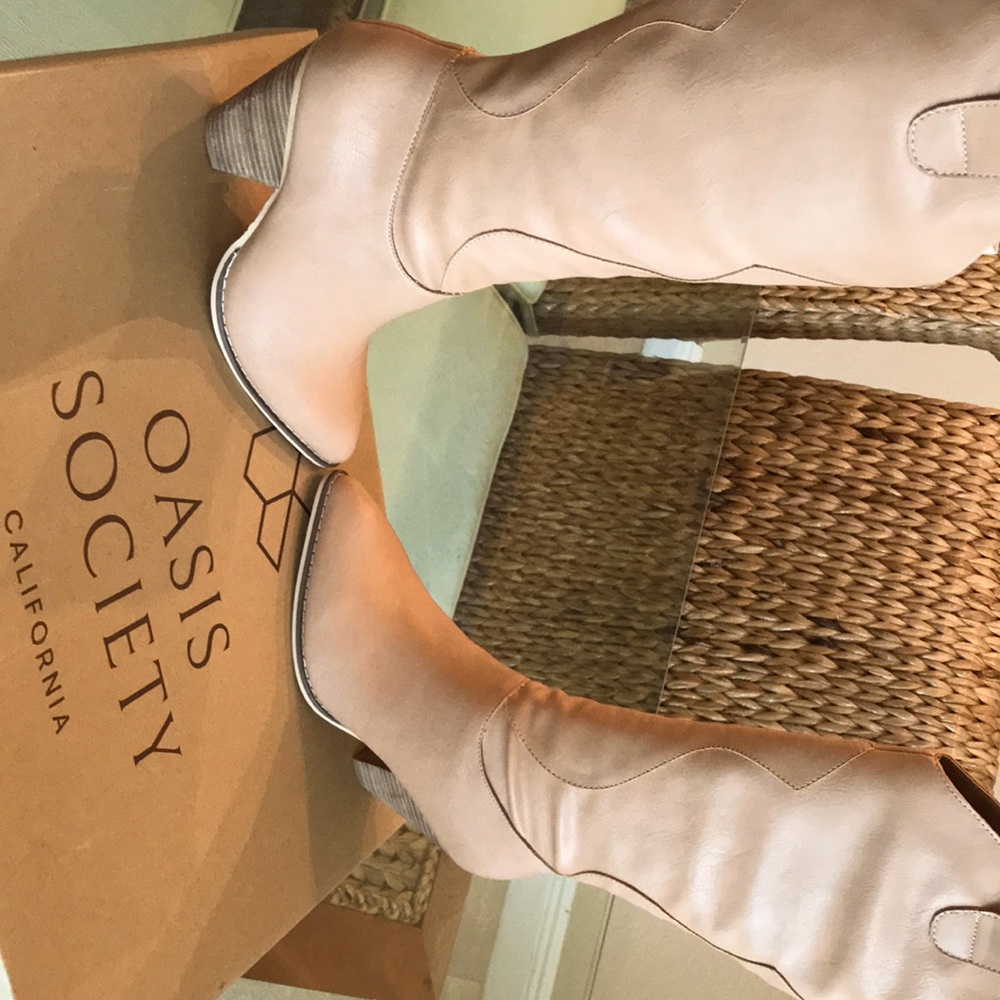 Oasis Society camel western boot